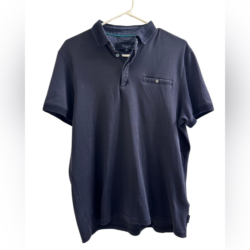 Ted Baker Men’s Polo Shirt Size 4 Medium Excellent Condition Business Casual